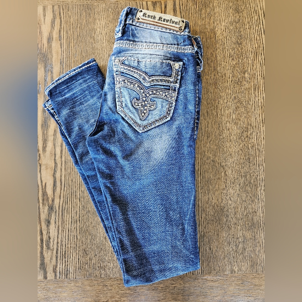 Rock Revival Dariel women's size 25 mid- rise skinny